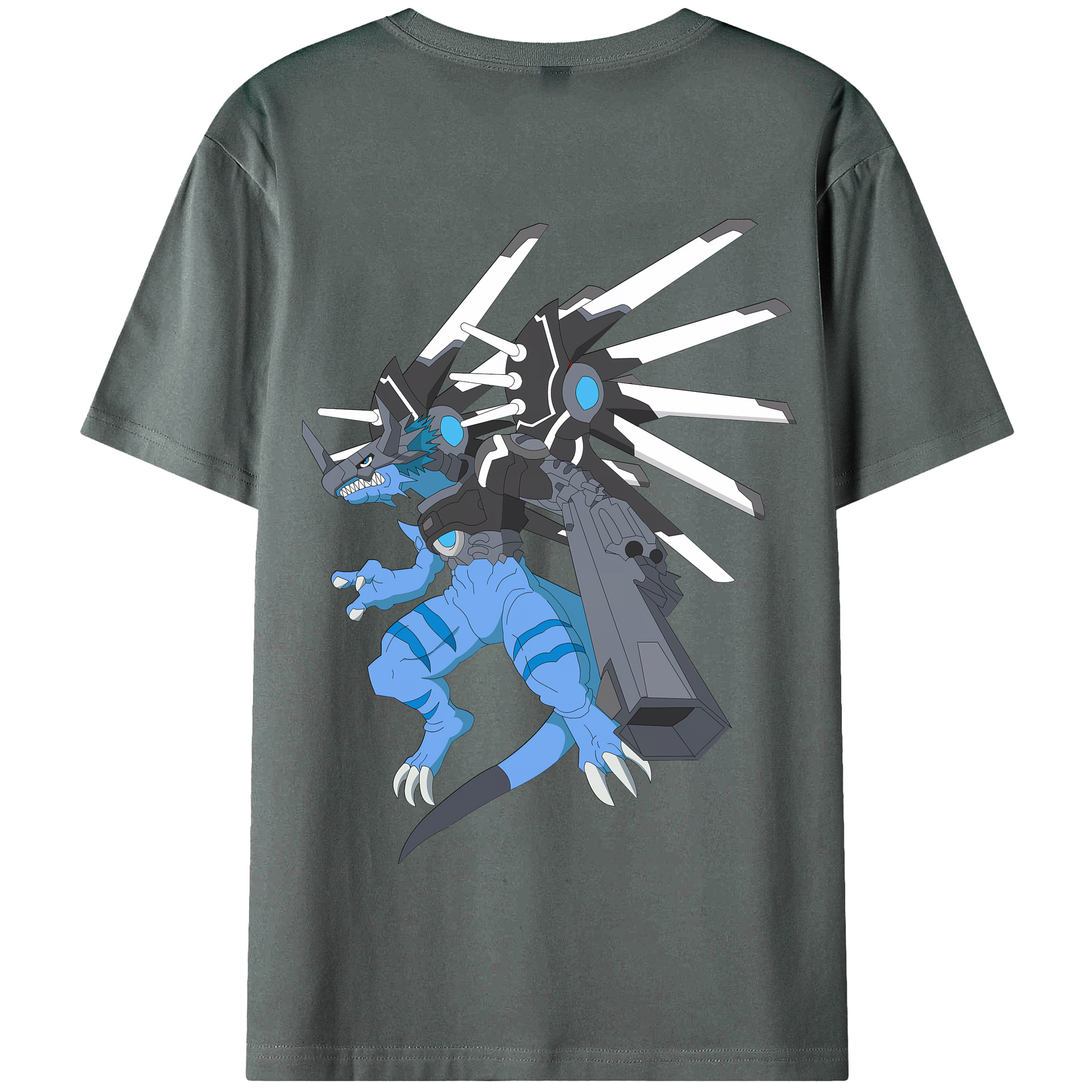 （画像用） Digimon デジタルモンスター/デジモン 綿100％半袖Tシャツ（背面プリント）
